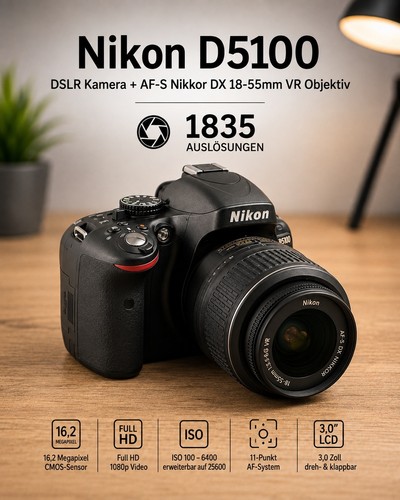 Nikon d5100 fotocamera - nikon,
